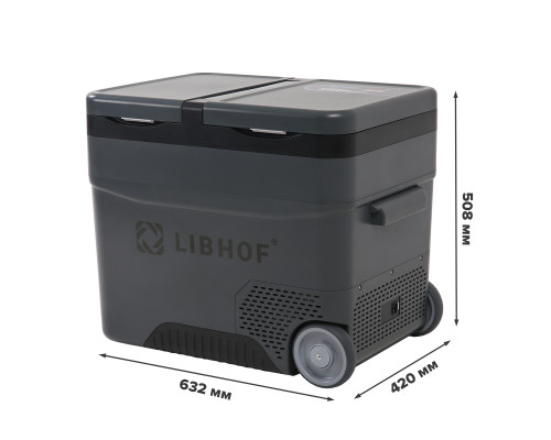 Компрессорный автохолодильник LIBHOF B-45H 45л (-22/+10°C, 12/24В)