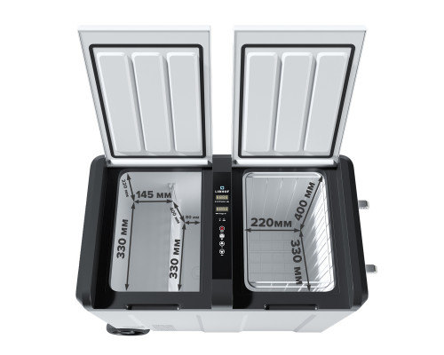 Компрессорный автохолодильник LIBHOF B-55H 52л (-22/+10°C, 12/24В)