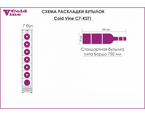 Винный шкаф Cold Vine C7-KST1