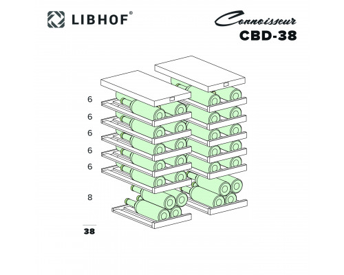 Винный шкаф Libhof Connoisseur CBD-38 Silver