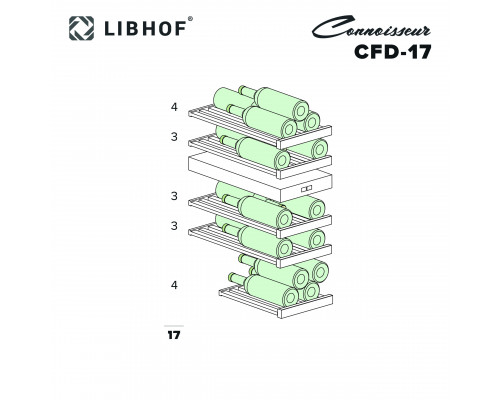 Винный шкаф Libhof Connoisseur CFD-17 White