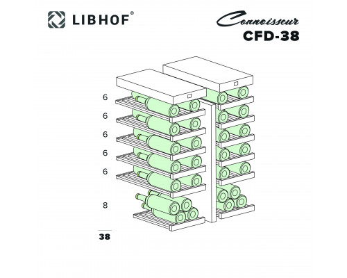 Винный шкаф Libhof Connoisseur CFD-38 White