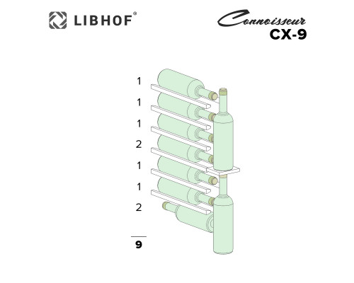 Винный шкаф Libhof Connoisseur CX-9 silver