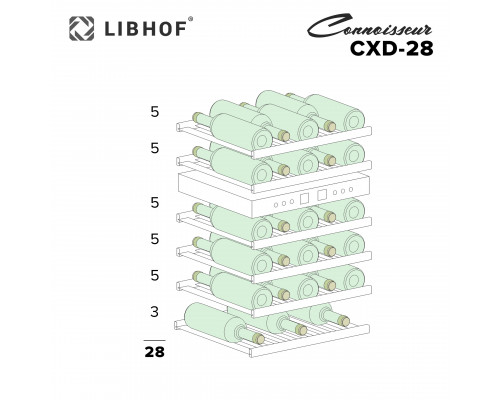Винный шкаф Libhof Connoisseur CXD-28 white