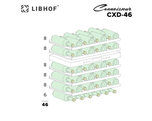 Винный шкаф Libhof Connoisseur CXD-46 silver