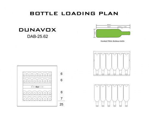 Винный шкаф Dunavox DAB-25.62DOP.TO