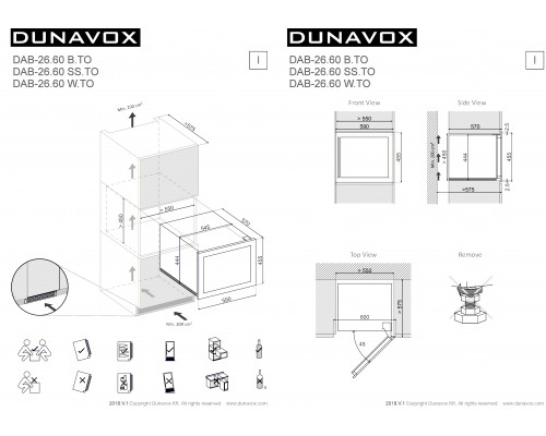 Винный шкаф Dunavox DAB-26.60B.TO