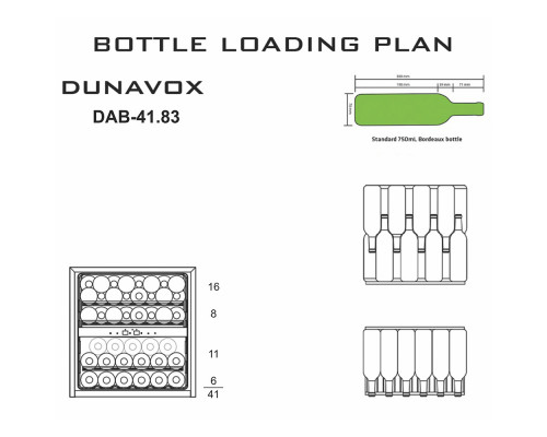 Винный шкаф Dunavox DAB-41.83DB