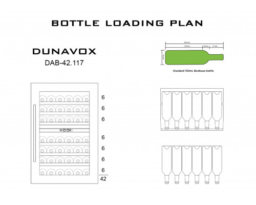 Винный шкаф Dunavox DAB-42.117DB