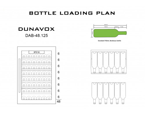 Винный шкаф Dunavox DAB-48.125B