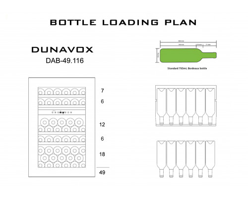 Винный шкаф Dunavox DAB-49.116DSS.TO