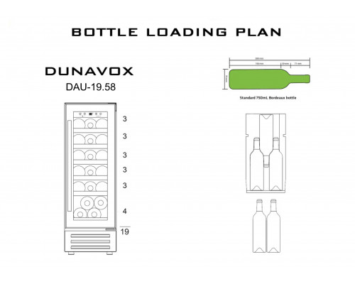 Винный шкаф Dunavox DAU-19.58SS