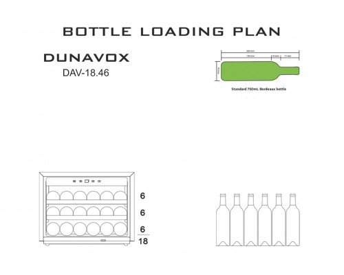 Винный шкаф Dunavox DAV-18.46B.TO