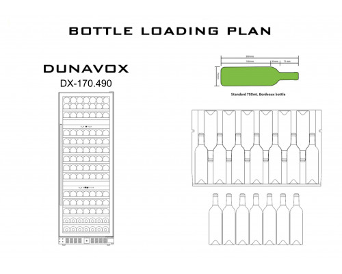 Винный шкаф Dunavox DX-170.490TBK