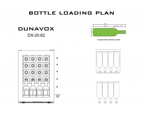 Винный шкаф Dunavox DX-20.62KF