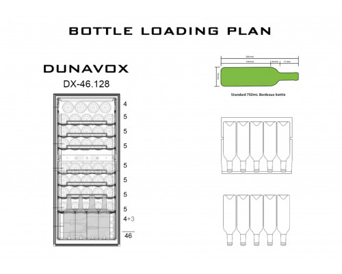 Винный шкаф Dunavox DX-46.128DK