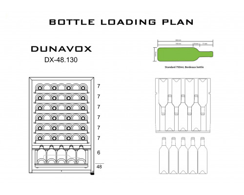 Винный шкаф Dunavox DX-48.130KF