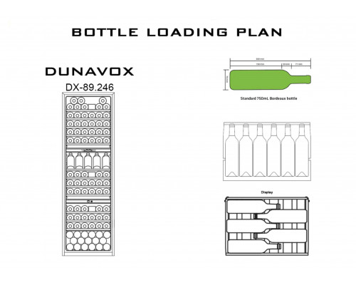 Винный шкаф Dunavox DX-89.246TSS