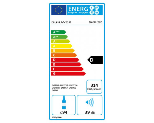 Винный шкаф Dunavox DX-94.270SDSK