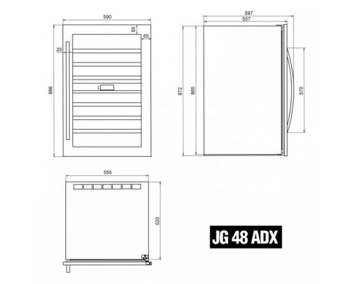 Винный шкаф IP Industrie JG 48 ADX