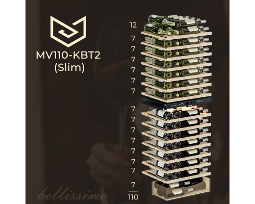 Винный шкаф Meyvel MV110-KBT2 (Slim)