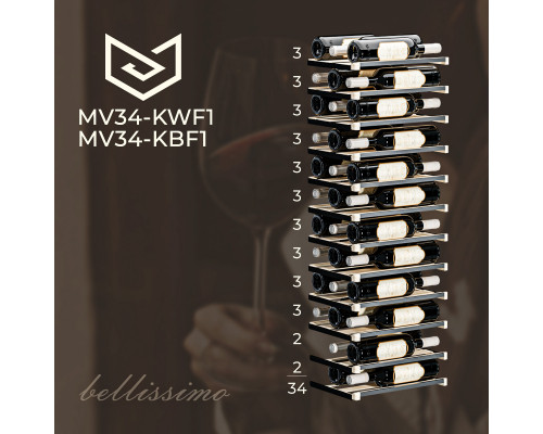 Винный шкаф Meyvel MV34-KBF1