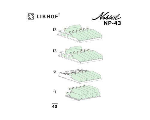 Винный шкаф Libhof NP-43 white