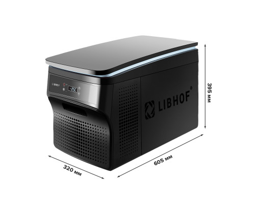 Компрессорный автохолодильник LIBHOF Q-26 29л (-25/+10°C, 12/24В)