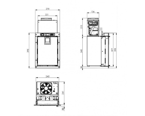 Автохолодильник Indel B RM7 для карет скорой помощи