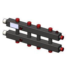 Гидравлический коллектор Zota горизонтальный, 5 контуров, до 70кВт