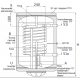 Водонагреватель комбинированного нагрева SUNSYSTEM MB-L NL2 80 V/S1 с ТЭНом 2кВт