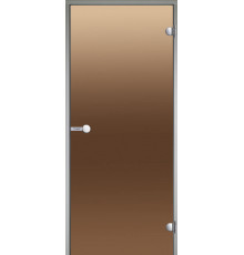 HARVIA Двери стеклянные 7/19 коробка алюминий, стекло бронза, арт. DA71901