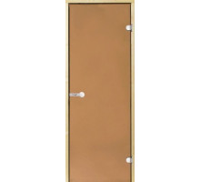 HARVIA Двери стеклянные 8/19 коробка сосна, бронза D81901M