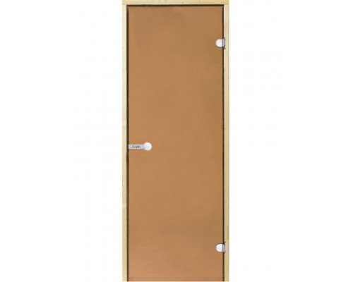 HARVIA Двери стеклянные 8/21 коробка ольха, бронза D82101L