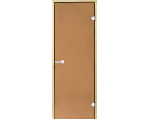 HARVIA Двери стеклянные 8/21 коробка сосна, бронза D82101M