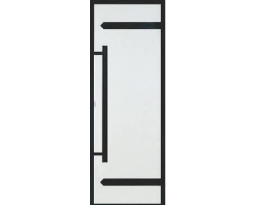 HARVIA Двери стеклянные LEGEND 7/19 черная коробка алюминий, стекло прозрачное, арт. DA71904L