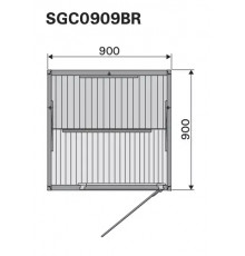 HARVIA ИК кабина Radiant SGC0909BR одноместная, хемлок