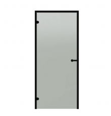 HARVIA Двери стеклянные 7/19 Black Line коробка алюминий, стекло сатин, арт. DA71905BL