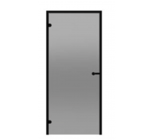 HARVIA Двери стеклянные 7/19 Black Line коробка алюминий, стекло серое, арт. DA71902BL