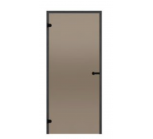 HARVIA Двери стеклянные 7/19 Black Line коробка сосна, бронза арт. D71901BL