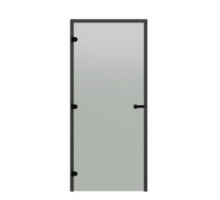HARVIA Двери стеклянные 8/19 Black Line коробка сосна, сатин D81905BL