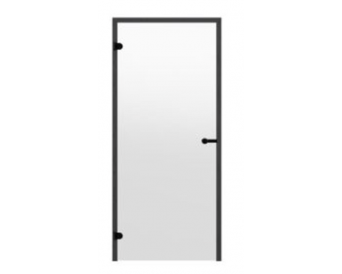 HARVIA Двери стеклянные 8/21 Black Line коробка сосна, прозрачная D82104BL
