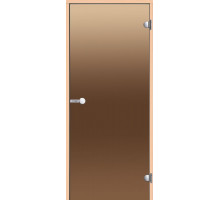 HARVIA Двери стеклянные 8/19 коробка ольха, бронза D81901L