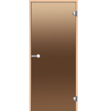 HARVIA Двери стеклянные 8/19 коробка ольха, бронза D81901L