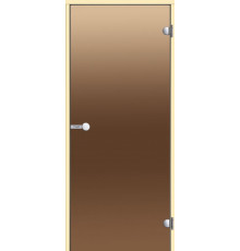 HARVIA Двери стеклянные 8/19 коробка осина, бронза D81901H