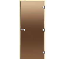 HARVIA Двери стеклянные 8/21 коробка осина, бронза D82101H