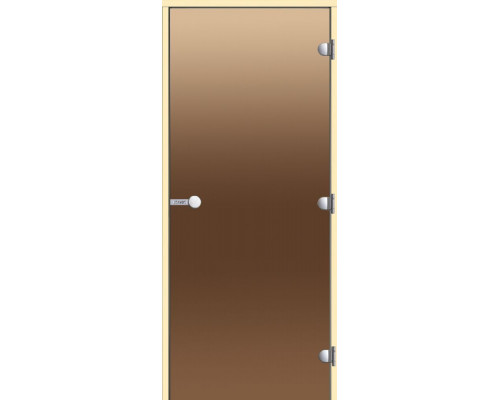 HARVIA Двери стеклянные 8/21 коробка осина, бронза D82101H