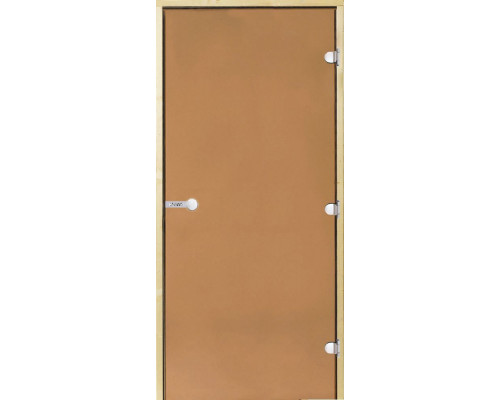 HARVIA Двери стеклянные 9/19 коробка сосна, бронза D91901M