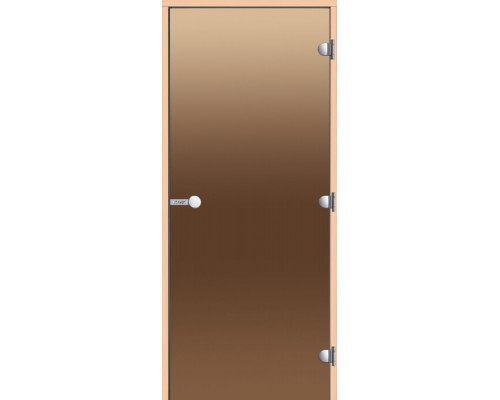 HARVIA Двери стеклянные 9/21 коробка ольха, бронза D92101L