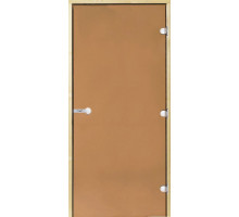 HARVIA Двери стеклянные 9/21 коробка сосна, бронза D92101M